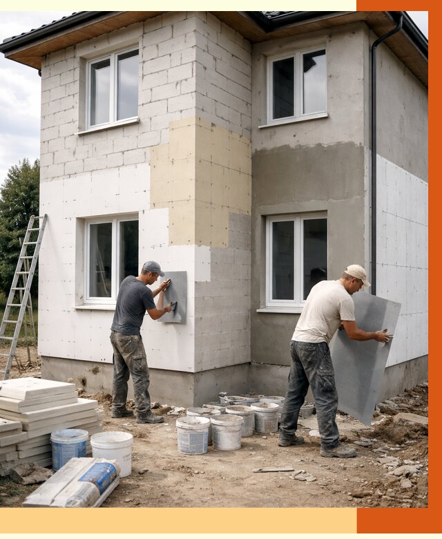 Утепление дома из газобетона в Благовещенске от 4266 руб./м² — заказать у ТепломастерБгн